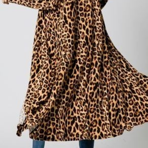 LAST ONE Sale Priced Animal Print Cardigan Kimono - Picture 4 of 4